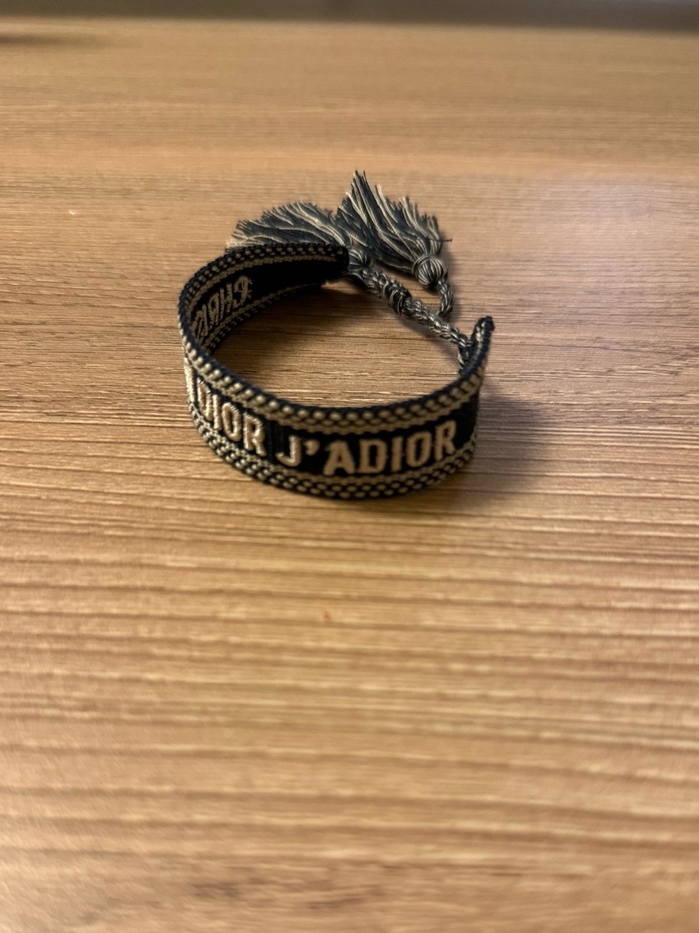 J'Adior Black Woven Friendship Bracelet